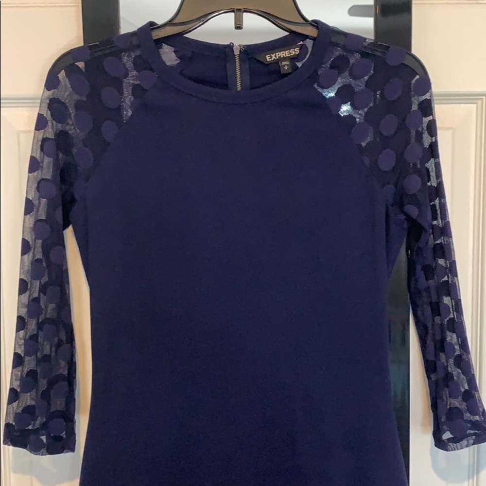 Express blue dress